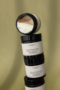Crema facial hidratante de geranio, lavanda y rosa - Nasei