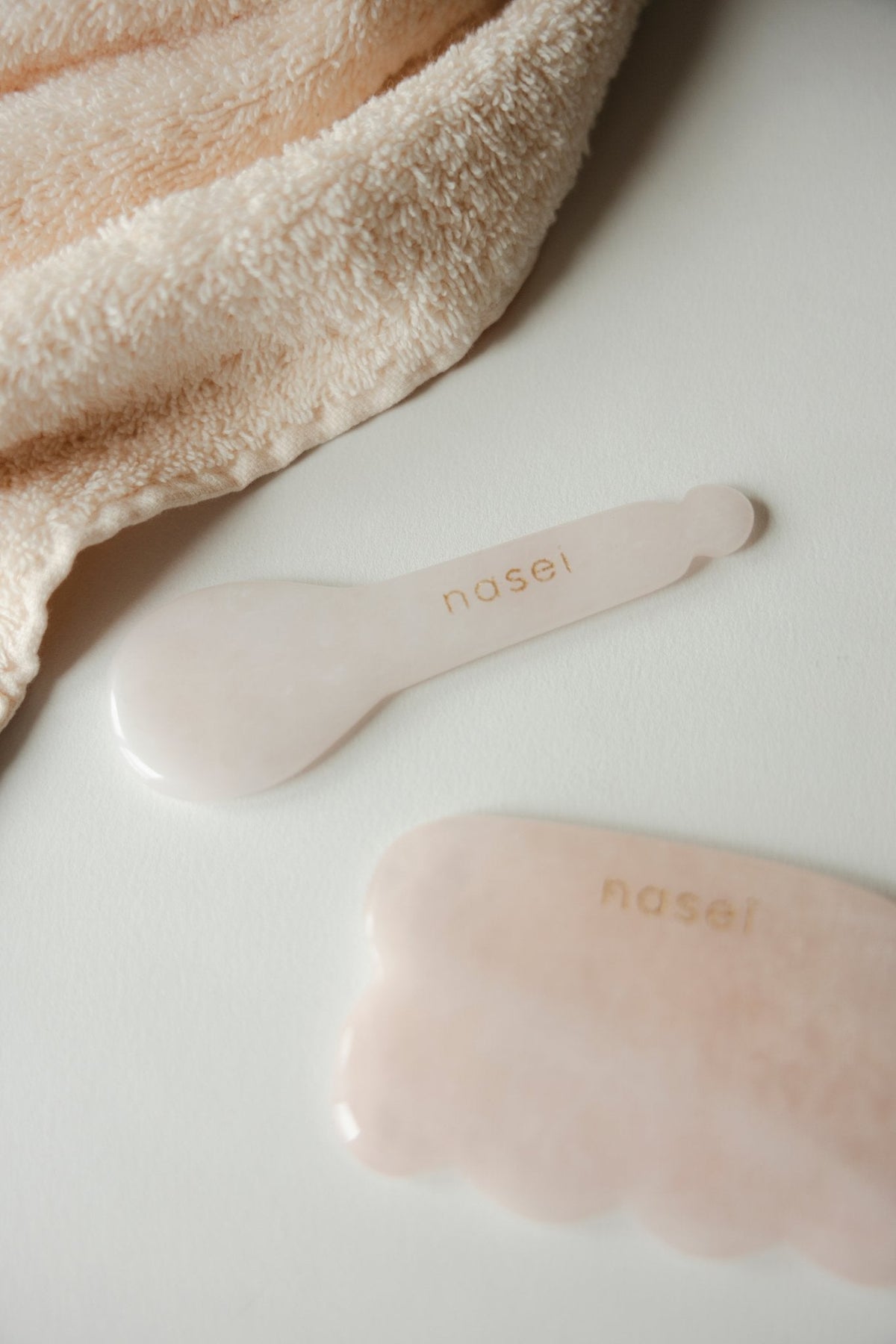 Espátula de cuarzo rosa - Nasei