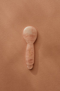 Espátula de cuarzo rosa. - Nasei