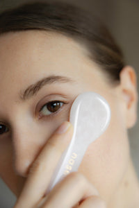 Espátula de cuarzo rosa