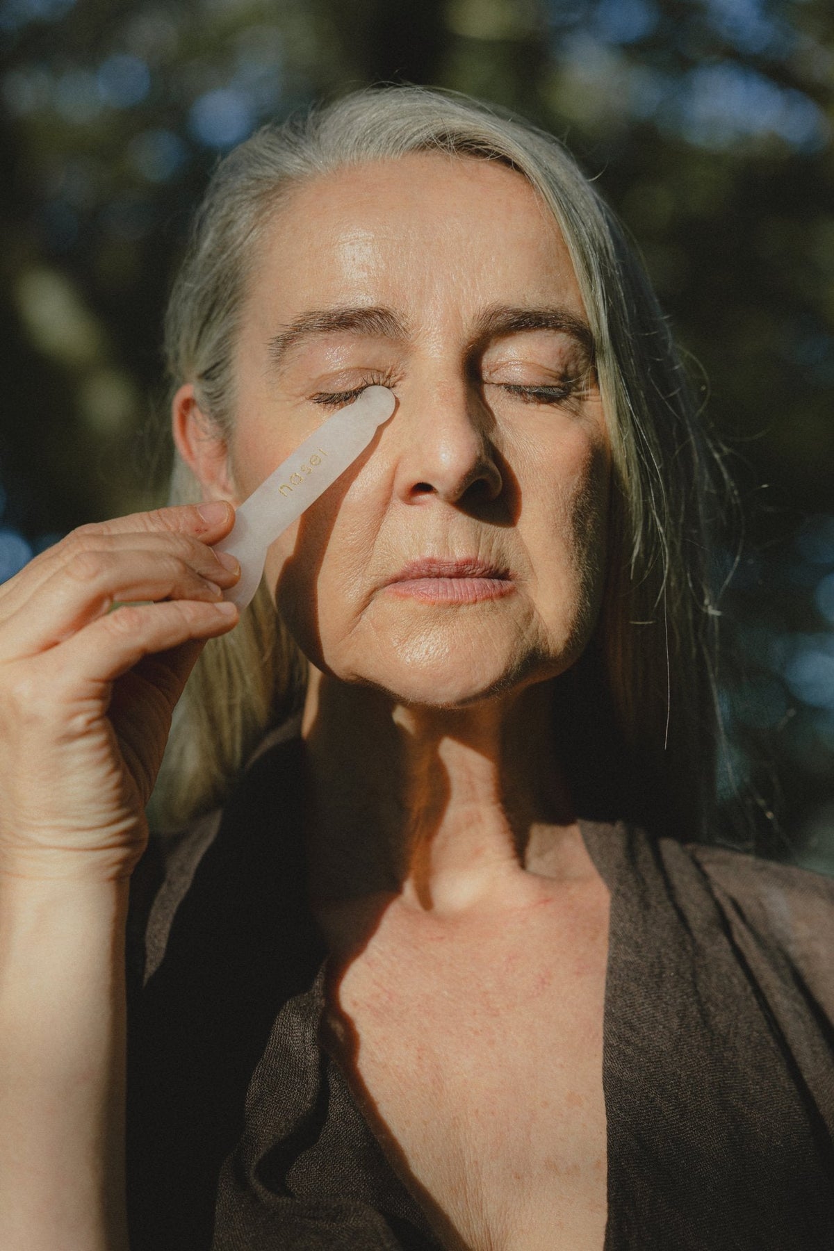 Espátula de cuarzo rosa