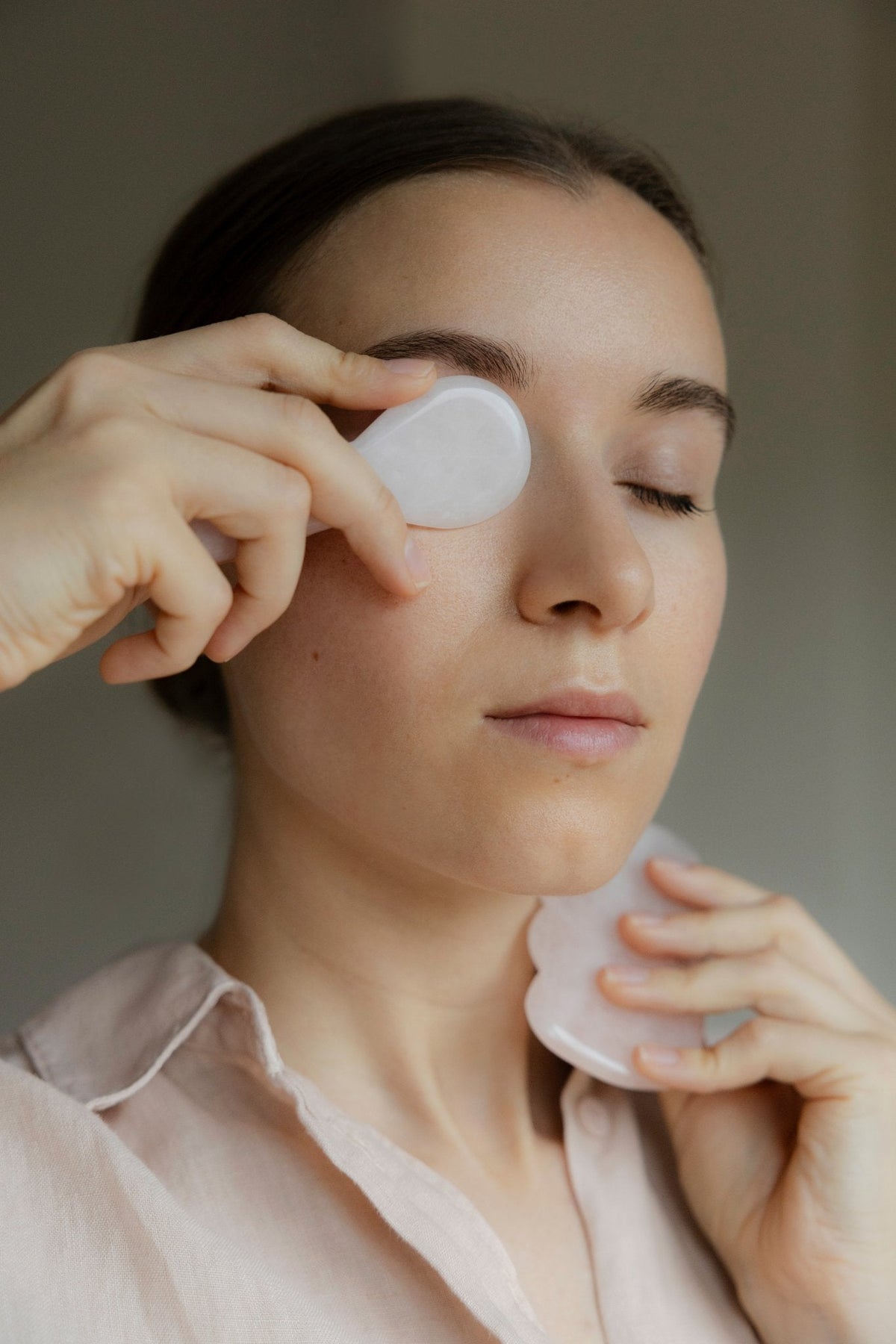 Gua Sha de cuarzo rosa - Nasei