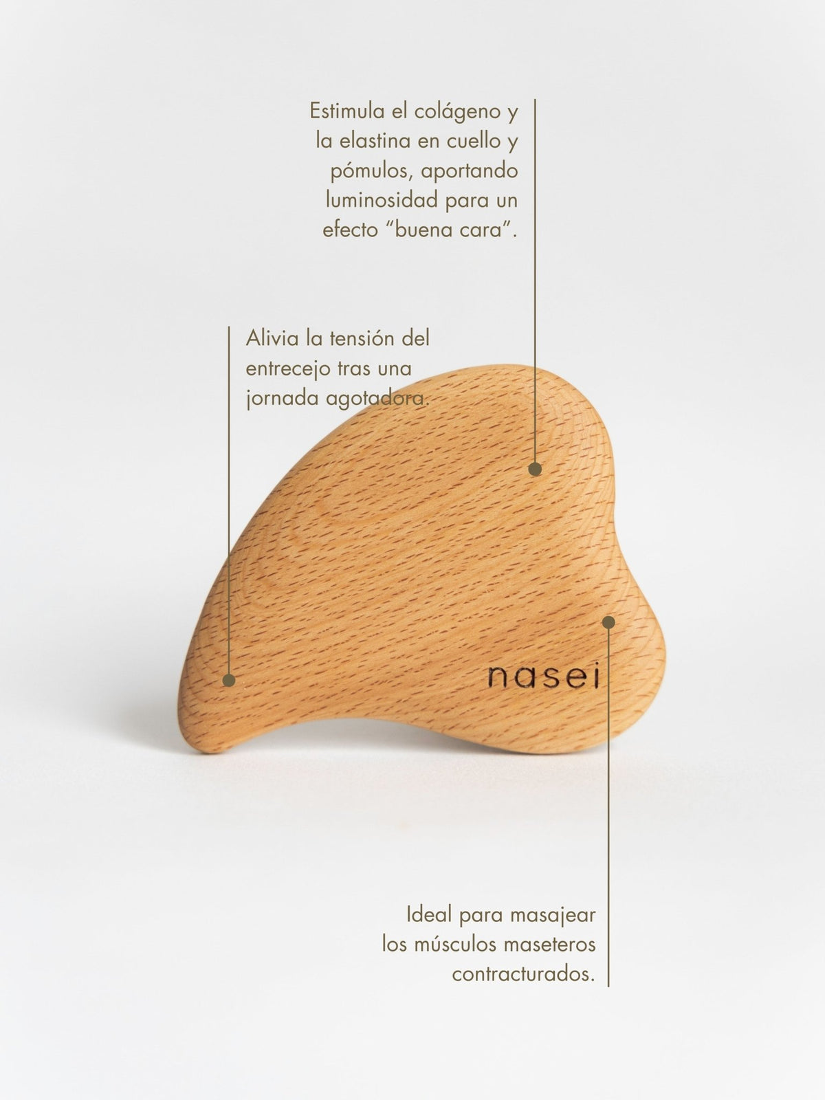 Gua Sha facial de madera - Nasei