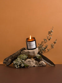 Vela vegetal Atardecer en la montaña